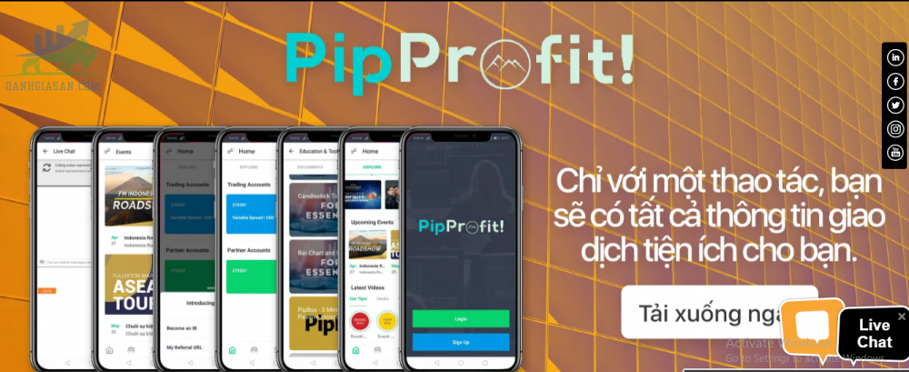 Ứng dụng PipProfit