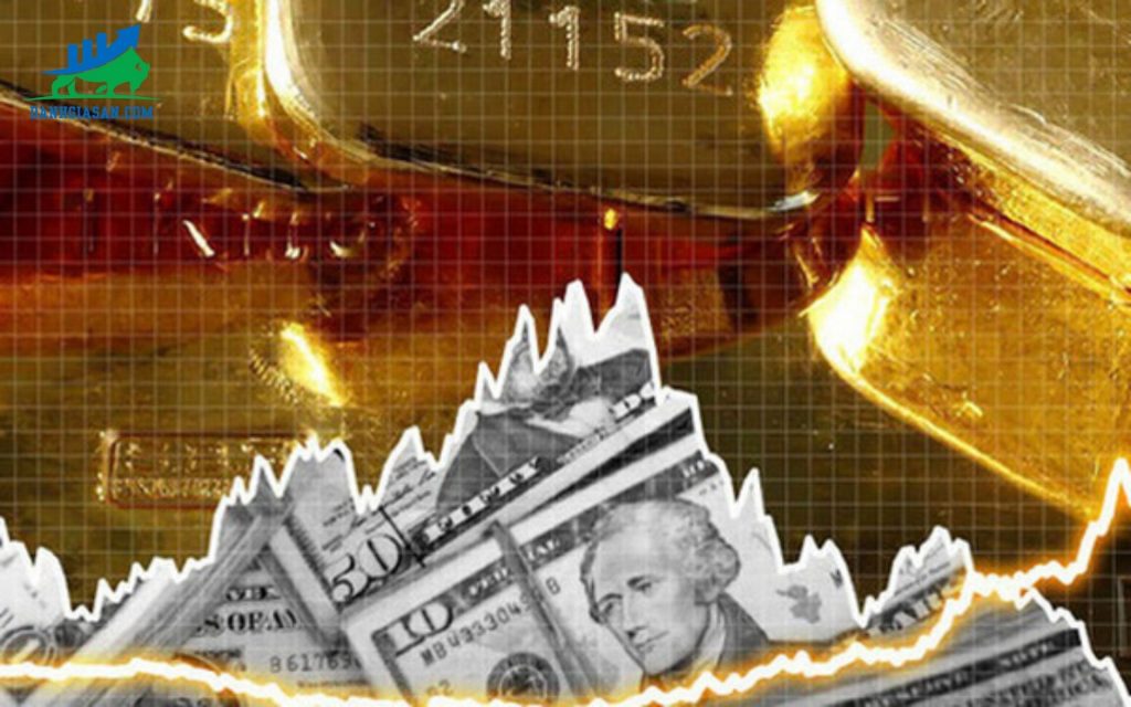 vàng tăng mạnh đồng đô la giảm