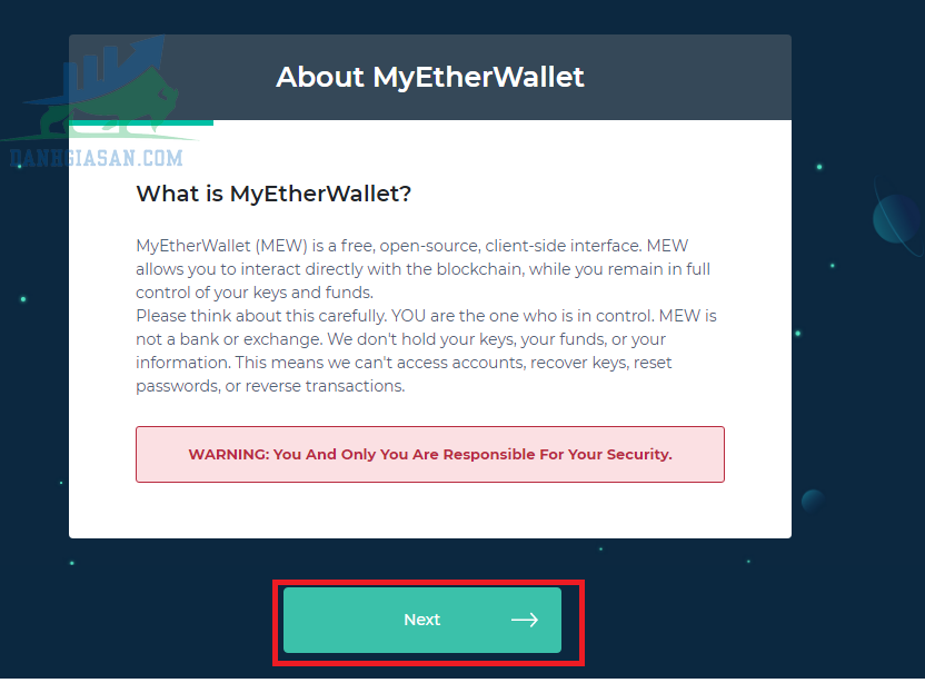 Cách để tạo một ví MyEtherWallet