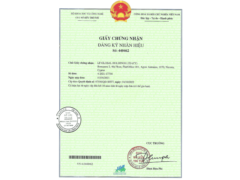 LiteFinance nhận giấy chứng nhận đăng ký nhãn hiệu (1)