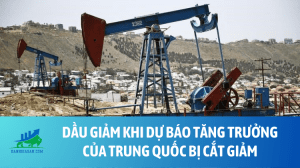 Dầu giảm khi dự báo tăng trưởng của Trung Quốc bị cắt giảm