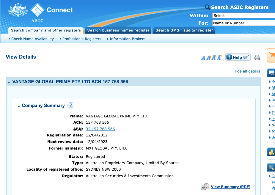 vantage-fx-asic-license