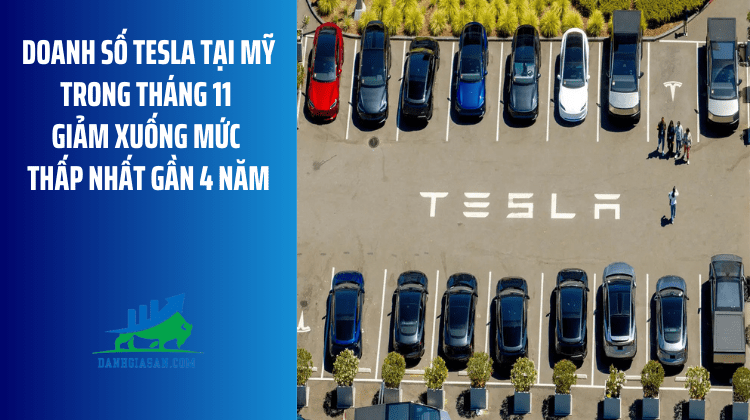 Doanh số Tesla tại Mỹ trong tháng 11 giảm xuống mức thấp nhất gần 4 năm – ngày 12/12/2025