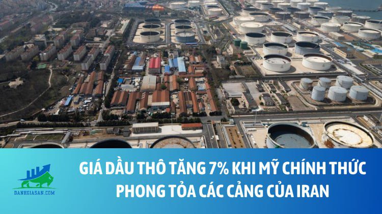 Giá dầu tăng 7% khi Mỹ chính thức phong tỏa các cảng của Iran – ngày 13/04/2026