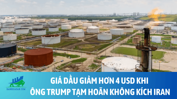 Giá dầu giảm hơn 4 USD khi ông Trump tạm hoãn không kích Iran – ngày 03/08/2026